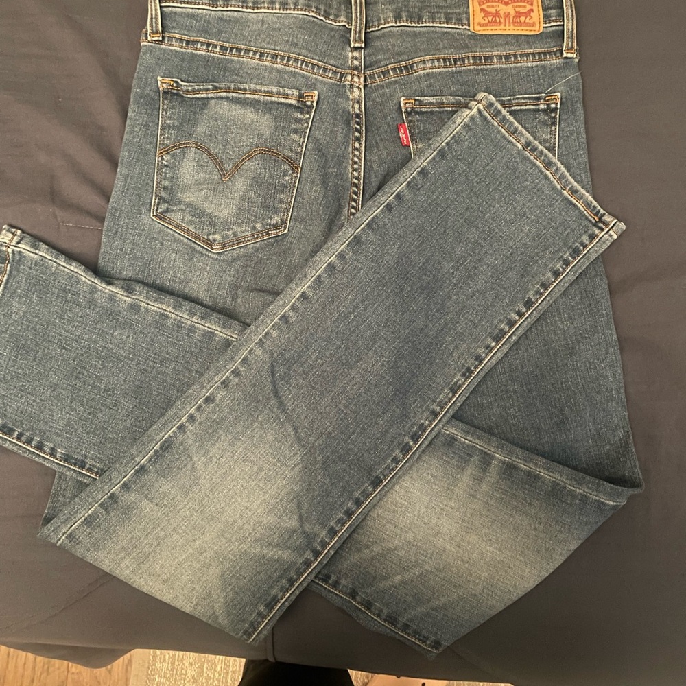 Levi's Blue Distressed Denim Jeans